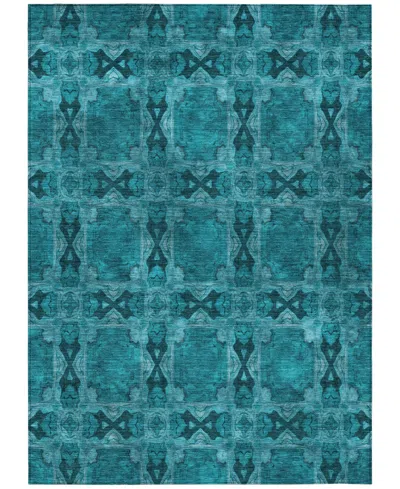 Addison Chantille Machine Washable Acn564 8'x10' Area Rug In Ocean