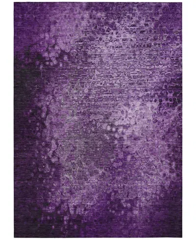 Addison Chantille Machine Washable Acn565 10'x14' Area Rug In Purple