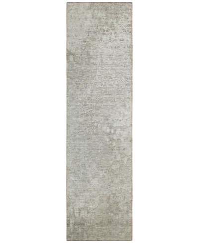 Addison Chantille Machine Washable Acn565 2'3x7'6 Runner Area Rug In Beige