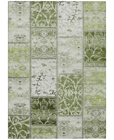 Addison Chantille Machine Washable Acn566 10'x14' Area Rug In Green