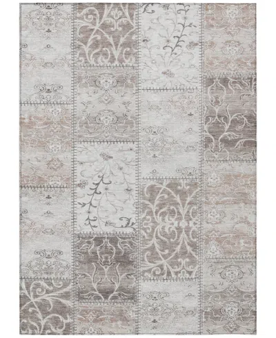 Addison Chantille Machine Washable Acn566 10'x14' Area Rug In Taupe