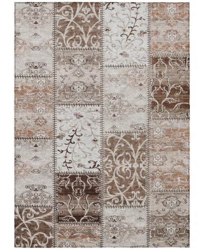 Addison Chantille Machine Washable Acn566 3'x5' Area Rug In Beige