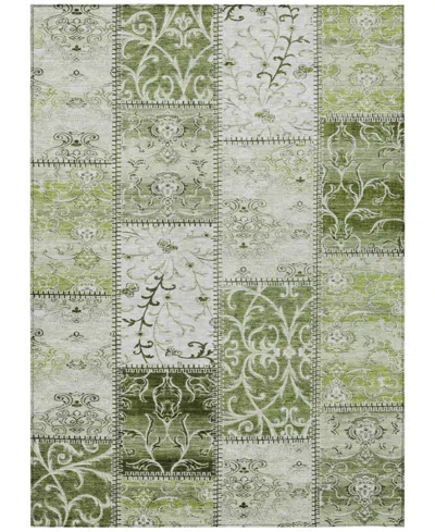 Addison Chantille Machine Washable Acn566 3'x5' Area Rug In Green