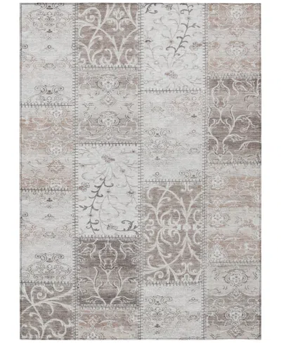 Addison Chantille Machine Washable Acn566 5'x7'6 Area Rug In Taupe