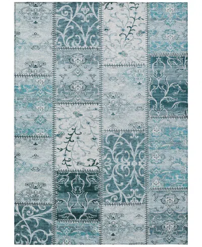 Addison Chantille Machine Washable Acn566 8'x10' Area Rug In Ocean
