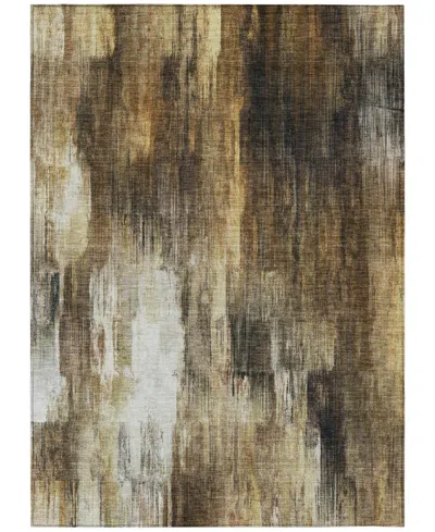 Addison Chantille Machine Washable Acn567 8'x10' Area Rug In Chocolate