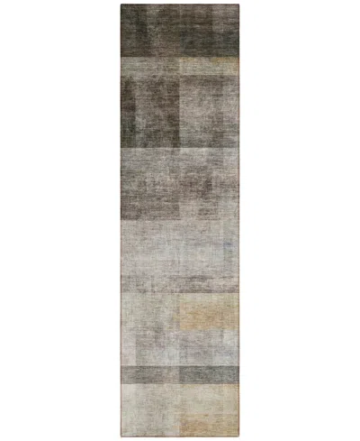 Addison Chantille Machine Washable Acn568 2'3x7'6 Runner Area Rug In Brown