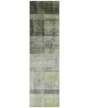 Addison Chantille Machine Washable Acn568 2'3x7'6 Runner Area Rug In Olive