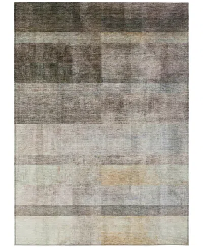 Addison Chantille Machine Washable Acn568 2'6x3'10 Area Rug In Brown