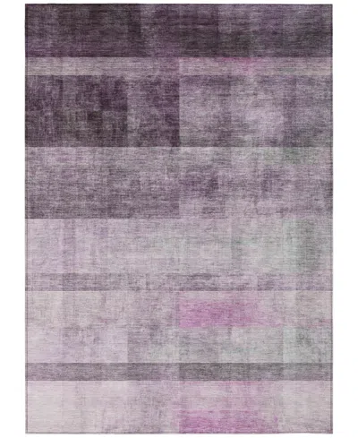 Addison Chantille Machine Washable Acn568 9'x12' Area Rug In Purple