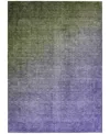 Addison Chantille Machine Washable Acn569 5'x7'6 Area Rug In Olive