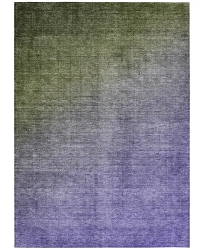 Addison Chantille Machine Washable Acn569 9'x12' Area Rug In Olive
