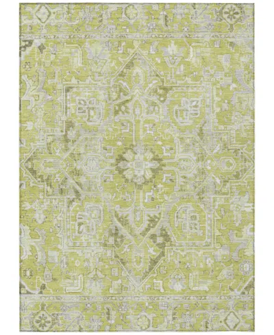 Addison Chantille Machine Washable Acn570 10'x14' Area Rug In Lime