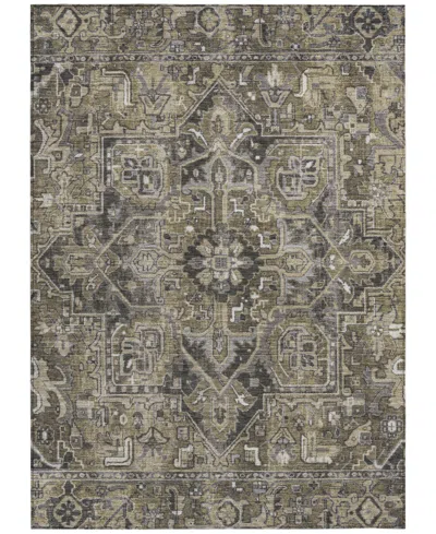 Addison Chantille Machine Washable Acn570 10'x14' Area Rug In Taupe