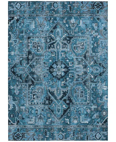 Addison Chantille Machine Washable Acn570 8'x10' Area Rug In Blue