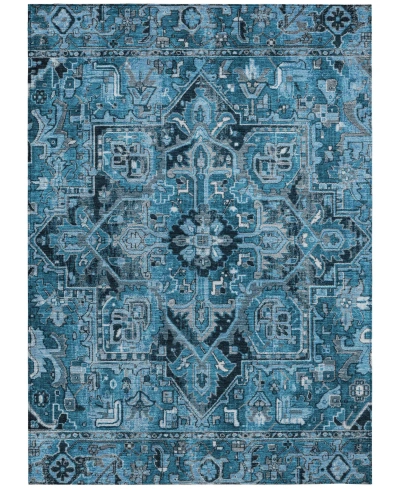 Addison Chantille Machine Washable Acn570 9'x12' Area Rug In Blue