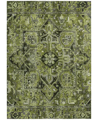Addison Chantille Machine Washable Acn570 9'x12' Area Rug In Olive