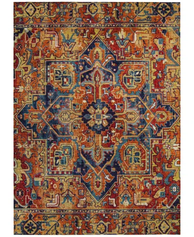 Addison Chantille Machine Washable Acn570 9'x12' Area Rug In Paprika