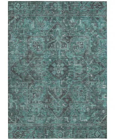 Addison Chantille Machine Washable Acn571 10'x14' Area Rug In Turquoise