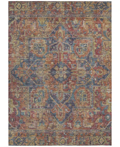 Addison Chantille Machine Washable Acn571 2'6x3'10 Area Rug In Red
