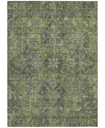 Addison Chantille Machine Washable Acn571 5'x7'6 Area Rug In Green