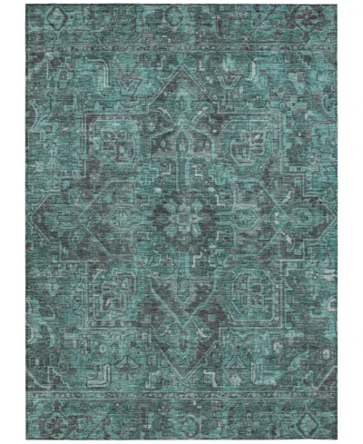 Addison Chantille Machine Washable Acn571 5'x7'6 Area Rug In Turquoise