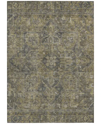 Addison Chantille Machine Washable Acn571 8'x10' Area Rug In Chocolate