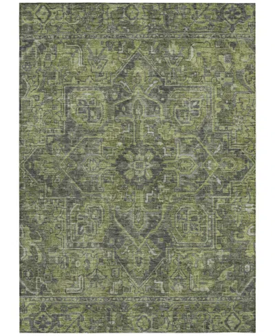 Addison Chantille Machine Washable Acn571 9'x12' Area Rug In Green