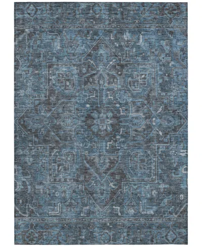 Addison Chantille Machine Washable Acn571 9'x12' Area Rug In Navy