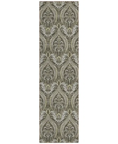 Addison Chantille Machine Washable Acn572 2'3x7'6 Runner Area Rug In Taupe