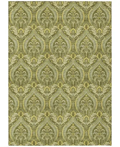 Addison Chantille Machine Washable Acn572 3'x5' Area Rug In Green