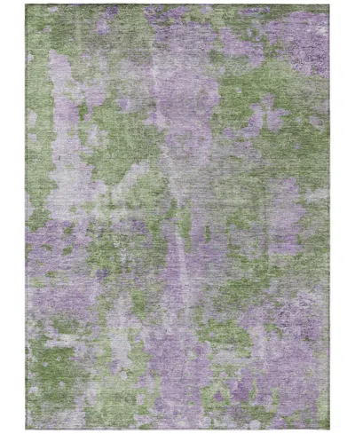 Addison Chantille Machine Washable Acn573 5'x7'6 Area Rug In Green