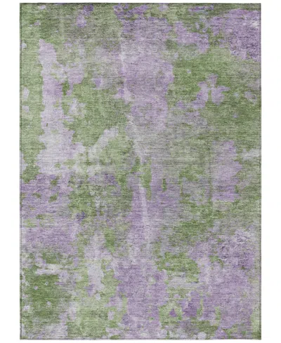 Addison Chantille Machine Washable Acn573 9'x12' Area Rug In Green