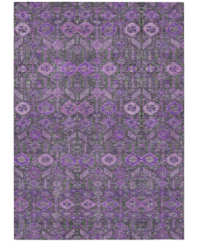 Addison Chantille Machine Washable Acn574 10'x14' Area Rug In Purple