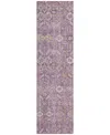 Addison Chantille Machine Washable Acn574 2'3x7'6 Runner Area Rug In Lavender