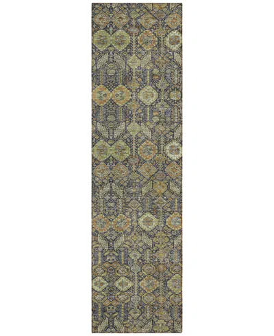 Addison Chantille Machine Washable Acn574 2'3x7'6 Runner Area Rug In Paprika