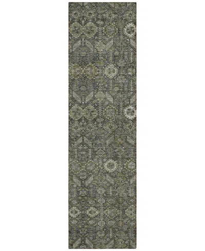 Addison Chantille Machine Washable Acn574 2'3x7'6 Runner Area Rug In Taupe