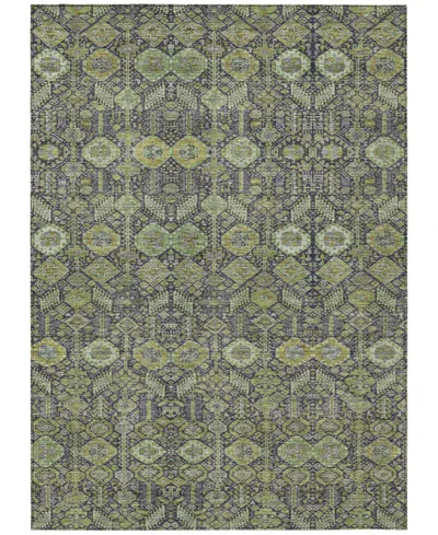 Addison Chantille Machine Washable Acn574 5'x7'6 Area Rug In Green