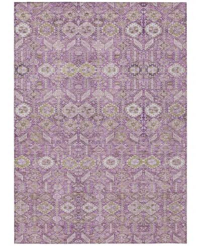 Addison Chantille Machine Washable Acn574 5'x7'6 Area Rug In Purple