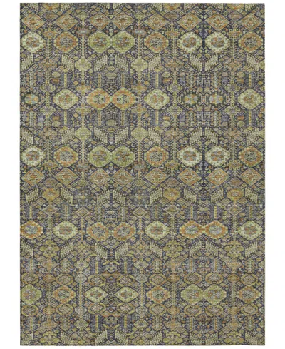 Addison Chantille Machine Washable Acn574 8'x10' Area Rug In Brown