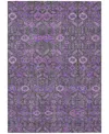 Addison Chantille Machine Washable Acn574 8'x10' Area Rug In Purple