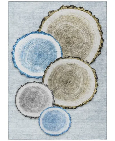 Addison Chantille Machine Washable Acn575 9'x12' Area Rug In Blue