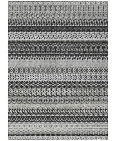 Addison Chantille Machine Washable Acn576 3'x5' Area Rug In Black