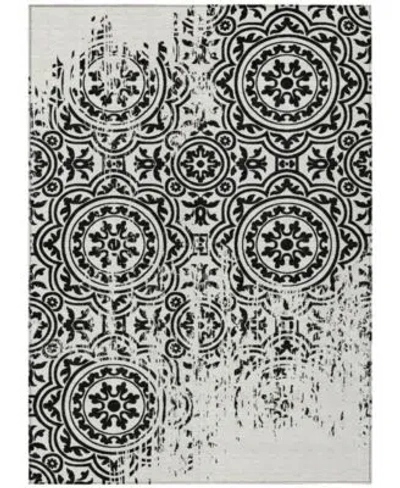 Addison Chantille Machine Washable Acn758 Area Rug Collection In Black