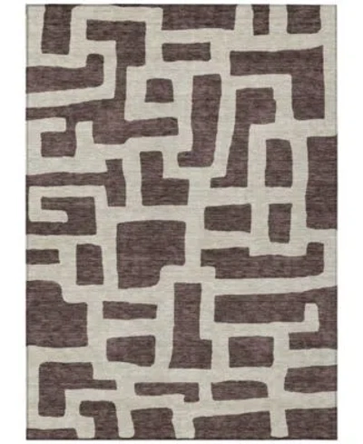 Addison Chantille Machine Washable Acn903 Area Rug Collection In Terracotta