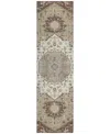 Addison Chantille Machine Washable Acn985 2'3"x7'6" Runner Area Rug In Chocolate