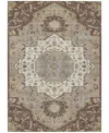 Addison Chantille Machine Washable Acn985 5'x7'6" Area Rug In Chocolate