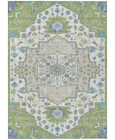 Addison Chantille Machine Washable Acn985 5'x7'6" Area Rug In Grass