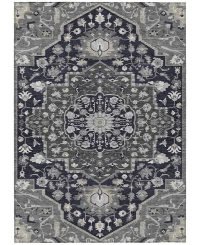 Addison Chantille Machine Washable Acn985 9'x12' Area Rug In Black