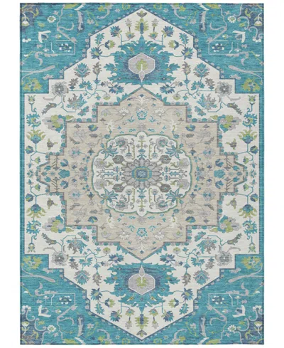 Addison Chantille Machine Washable Acn985 9'x12' Area Rug In Teal